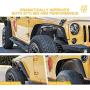 Xprite Offroad Heavy Duty Steel Front & Rear Fender Flare Kit for 2007-2018 Jeep Wrangler Unlimited JK JKU (2/4 Doors) - Set of 4