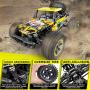 WHIMSWIT Remote Control Car, 1:10 Large Scale Electric RC Car Off-Road Monster Truck with High Speed 48km/h Wide Range 100M 2.4GHz 4WD, Anti-Collision R/C Cross-Country Racing Vehicle