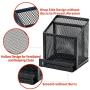 Bonsaii Home office Metal Mesh Desktop Organizer 3 Divided Compartments,Black(W6023)