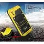 Beasyjoy iPhone X Case iPhone 10 Metal Case Heavy Duty Cover with Screen Waterproof Shockproof Durable Military Grade Full Body Protection Outdoor Yellow