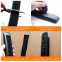 Sticky Back Hook and Loop Tape Roll Strips 2 Inch×16 Foot, Self Adhesive Fastener Interlocking Tape by Holotap Wear and Tear Resistant (Black, 2 Inch)