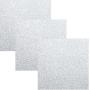 Siser EasyPSV Glitter Permanent Self Adhesive Craft Vinyl 12'' x 12'' Sheets 3 Pack (Diamond Silver)