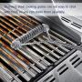 Utheer 7528 304 Stainless Steel Cooking Grid Grate (19.5 x 12.9 inch) for Weber Genesis E and S Series 300 E310 E320 S310 S320 Gas Grills, Weber Genesis Grill Replacement Parts