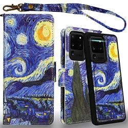 MEFON Galaxy S20 Ultra Case Wallet Detachable, Wireless Charging Compatible, Durable Slim, 2 in 1 Magnetic Detachable Flip Cover Leather Folio Phone Cases for Samsung Galaxy S20 Ultra (Starry Night)