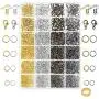 Paxcoo 3200Pcs Jewelry Necklace Repair Kit with Jump Rings, Clasps and Earring Hooks for Jewelry Making Supplies, Earring Making Findings and Necklace Bracelets Repair Paxcoo 3200Pcs Jewelry Necklace Repair Kit with Jump Rings, Clasps and Earring Hooks for Jewelry Making Supplies, Earring Making Findings and Necklace Bracelets Repair