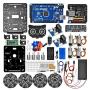 OSOYOO Omni-directinal Mecanum Wheels Robot Car Kit for Arduino Mega2560|Metal Chassis DC Speed Encoder Motor Robotic DIY|STEM Remote Controlled Educational | Mechanical DIY Coding for Teens Adult