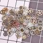 200 Gram Antique Metal Steampunk Gears Charms DIY Pendant Clock Watch Wheel Gear Cog for Jewelry Making