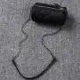 JEATHA 47'' Faux Leather Metal Chain Shoulder Strap with Buckles Replacement Bag Parts for Cross Body Bag DIY Hand Bag