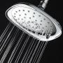 AquaDance Pressure 3-Function Giant 7.3-Inch Designer Rain Shower Head w/High Pulsating Massage & Whisper-Quiet(TM) Technology More Power-Less Noise/Brass Metal Connection Nut, Anti-Clog Jets, Chrome