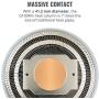 Cooler Master MasterAir G100M RGB Top Down Low Profile Mini ITX CPU Air Cooler, Copper Heat Column Base, Aluminum Fins, 92mm RGB Ring Fan, RGB Lighting for AMD Ryzen/Intel LGA1151