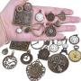 BronaGrand 20pcs Mixed Antiqued Bronze Charms Clock Face Charm Pendant, DIY Crafts, Gears, Jewelry Making, Steampunk Pendants