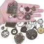 BronaGrand 20pcs Mixed Antiqued Bronze Charms Clock Face Charm Pendant, DIY Crafts, Gears, Jewelry Making, Steampunk Pendants