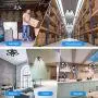 160W LED Garage Light, Super Brightness(16000LM) Garage Light with 5 Deformable LED Panels, 6000K Daylight Led Garage Ceiling Lights, Easy-Installation LED Lights for Garage,Workshop,Warehouse(2 Pack) 160W LED Garage Light, Super Brightness(16000LM) Garage Light with 5 Deformable LED Panels, 6000K Daylight Led Garage Ceiling Lights, Easy-Installation LED Lights for Garage,Workshop,Warehouse(2 Pack)
