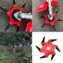 OXT Universal 6 Teeth Trimmer Head Steel Razors Trimmer Head 65Mn Lawn Mower Grass Brush Cutter Blade Tool, Upgraded Weed Eater Blades Metal Cutter, Weed Eater Brush Cutter Tool for String Trimmer