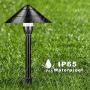 Outdoor Landscape Lighting Low Voltage Garden Landscape Lights Pathway Lights Yard Lights Driveway Lights, Aluminum Construction Waterproof 12V 3W 3000K Warm-Yellow Light（4-Pack）