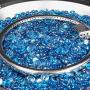 femor 42-in Propane Fire Pit Table, 50,000 BTU Auto-Ignition Fire Bowl with Blue Fire Glass & Waterproof Firepit Table Cover, CSA Certification, Outdoor Fireplace for Patio Courtyard Balcony