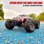 BEZGAR 6 Hobbyist Grade 1:16 Scale Remote Control Truck, 4WD High Speed 42 Km/h All Terrains Electric Toy Off Road RC Monster Vehicle Car Crawler with 2 Rechargeable Batteries for Boys Kids and Adults BEZGAR 6 Hobbyist Grade 1:16 Scale Remote Control Truck, 4WD High Speed 42 Km/h All Terrains Electric Toy Off Road RC Monster Vehicle Car Crawler with 2 Rechargeable Batteries for Boys Kids and Adults