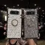 Compatible for Samsung Galaxy Note 8 Case,Babemall Elegant Premium Bling Square Protective Shock Absorption Metal Decoration Corner Back Case with Crystal Strap (Black) Compatible for Samsung Galaxy Note 8 Case,Babemall Elegant Premium Bling Square Protective Shock Absorption Metal Decoration Corner Back Case with Crystal Strap (Black)