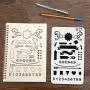 54 Pieces Bullet Stencils Set, Journal Planner Stencils for Journal Notebook Diary Scrapbook DIY Drawing Template Children Creation Drawing (Drawing Stencil) 54 Pieces Bullet Stencils Set, Journal Planner Stencils for Journal Notebook Diary Scrapbook DIY Drawing Template Children Creation Drawing (Drawing Stencil)