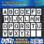 Pavement Stencils - 8 inch Alphabet KIT Stencil Set - (28 Piece) - 8'' x 6'' x 1/8'' (128 mil) - Pro-Grade