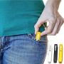 Small Reading Glasses Men Women 3 Pairs Slim Pocket Readers with Pen Metal Case Spring Hinge 3.5