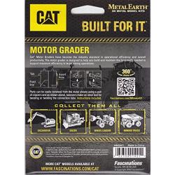 Metal Earth MMS421 502620 Cat Motor Grader Construction Toy