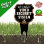 Ultra Reflective Warning 24 Hour Video Surveillance Security Camera System in Operation Metal Yard Sign | Stylish Laser Cut Shield Design | Heavy Duty 1/8'' Thick DiBond Aluminum (Reflective)