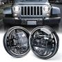 Xprite 7'' Inch CREE LED Headlights with High/Low Beam, Plug & Play, Halo DRL Round Headlamps DOT Approved for 1997-2018 Jeep Wrangler JK LJ CJ TJ Hummber H1 H2