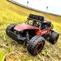 BEZGAR 17 Toy Grade 1:14 Scale Remote Control Car, 2WD High Speed 20 Km/h All Terrains Electric Toy Off Road RC Monster Vehicle Truck Crawler with Two Rechargeable Batteries for Boys Kids and Adults