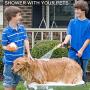 Garden Hose Nozzle Hose Sprayer 100% Heavy Duty Metal Hose Spray Nozzle High Pressure Spray Gun 4 Adjustable Patterns Water Nozzle for Watering Plants & Lawn,Washing Car, Showering Pets,Cleaning