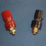 uxcell M6 Thread Dia Plastic Metal Binding Post Terminal 10 Pcs Dark Red Black