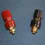 uxcell M6 Thread Dia Plastic Metal Binding Post Terminal 10 Pcs Dark Red Black