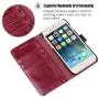 OCASE iPhone 6S Case [Free Screen Protector Included] Leather Wallet Flip Case for iPhone 6 / 6S Devices - Burgundy