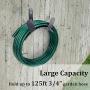 Deluxe Wall Mount Garden Hose Hanger Duty Metal Hose Holder Easily Holds 125 3/4’’ Hose