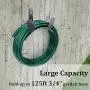 Deluxe Wall Mount Garden Hose Hanger Duty Metal Hose Holder Easily Holds 125 3/4’’ Hose Deluxe Wall Mount Garden Hose Hanger Duty Metal Hose Holder Easily Holds 125 3/4’’ Hose