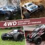 9200E RC Cars 1:10 Scale Large High Speed Remote Control Car for Adults Kids,48+ kmh 4WD 2.4GHz Off Road Monster Truck Toy,All Terrain Electric Vehicle Boy Gift with 2 Batteries for 40+ Min Play