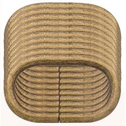 BIKICOCO 1-1/4 Metal Oval Ring Buckle Loops Non Welded for Leather Purse Bags Handbag Straps, Bronze - Pack of 10