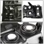 DNA Motoring HL-OH-GMCSIE07-SM-AM Smoke Lens Amber Headlights Replacement For 07-13 Sierra