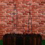 1.Go 2 Packs Garden Obelisk Metal Trellis Flower Support for Climbing Vines and Plants, 31.5'' x 4.7'' & 39.4'' x 5.9