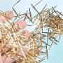 Waltz&F 30mm Chandelier Connectors Clips Pins for Fastening Crystals Parts, Chandelier Replacements 100pcs
