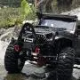Joguly Metal Front Bumper with LED Lights for 1:10 RC Crawler Car Traxxas TRX-4 Defender Axial SCX10 Jeep & SCX10 II 900 (Black)