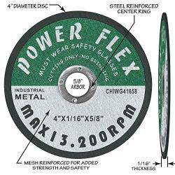 10 Pack - Cut Off Wheel 4 x 1/16 x 5/8 - for Cutting All Ferrous Metal and Steel