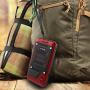 Beasyjoy iPhone Xs Case iPhone X/10 Metal Case Heavy Duty Alloy Cover Screen Full Body Protection Waterproof Shockproof DropProof Rugged Durable Defender for Outdoor Sports Red