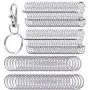 Livder Metal Swivel Lanyard Snap Hooks and Split Key Rings Chain Hook Keychain, 100 Pieces Livder Metal Swivel Lanyard Snap Hooks and Split Key Rings Chain Hook Keychain, 100 Pieces