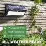 BAXIA TECHNOLOGY Solar Lights Outdoor, Wireless 100 LED Solar Motion Sensor Lights Waterproof Security Wall Lighting Outside for Front Door, Backyard, Steps, Garage, Garden (2000LM, 4PACK) BAXIA TECHNOLOGY Solar Lights Outdoor, Wireless 100 LED Solar Motion Sensor Lights Waterproof Security Wall Lighting Outside for Front Door, Backyard, Steps, Garage, Garden (2000LM, 4PACK)