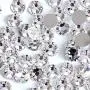 Onwon 1440 Pieces SS12 / 3.1mm Clear Crystal Flat Back Brilliant Round Rhinestones Glass Stones Glitter Gems Transparent Faux Diamond (Clear)