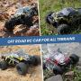 DEERC Brushless RC Cars 300E 60KM/H High Speed Remote Control Car 4WD 1:18 Scale Monster Truck for Kids Adults, All Terrain Off Road Truck with Extra Shell 2 Battery,40+ Min Play Car Gifts for Boys…