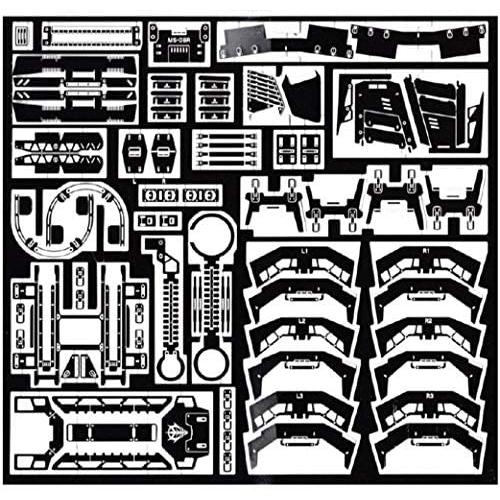 Modify Metal Parts Armor Upgrade, Detail Etching Fits Bandai Hobby 1/100 MG MS-06R ZAKU II Gundam Scale Model KIT
