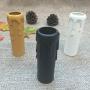 Candle Light Socket Covers - Set of 6,Multi-color Plastic Candle Sleeves Multiple sizes Candelabra Base for Light(Black,H10cm,Dia2.5cm)