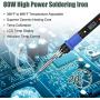 Soldering Iron Kit, 80W 110V LCD Digital Soldering Welding Iron Kit 356-896℉( 180-480℃), Portable Adjustable Temperature Soldering Kit, for Metal, Jewelry, Electric Repairing, DIY